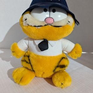 Garfield the Cat Police Officer Bobby Plush 10" Jim Davis VTG 1981 Dakin